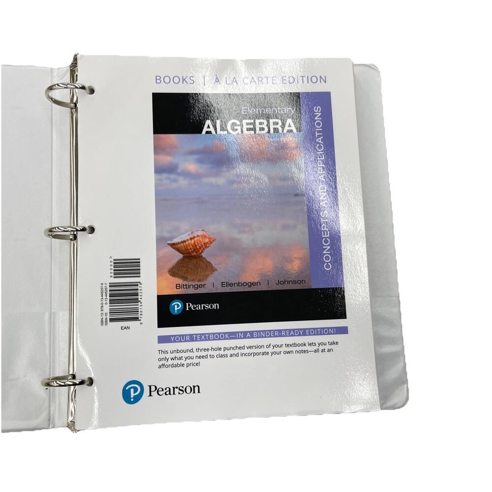 Elementary Algebra : Concepts and Applications, Books a la‎ Carte Edition by...